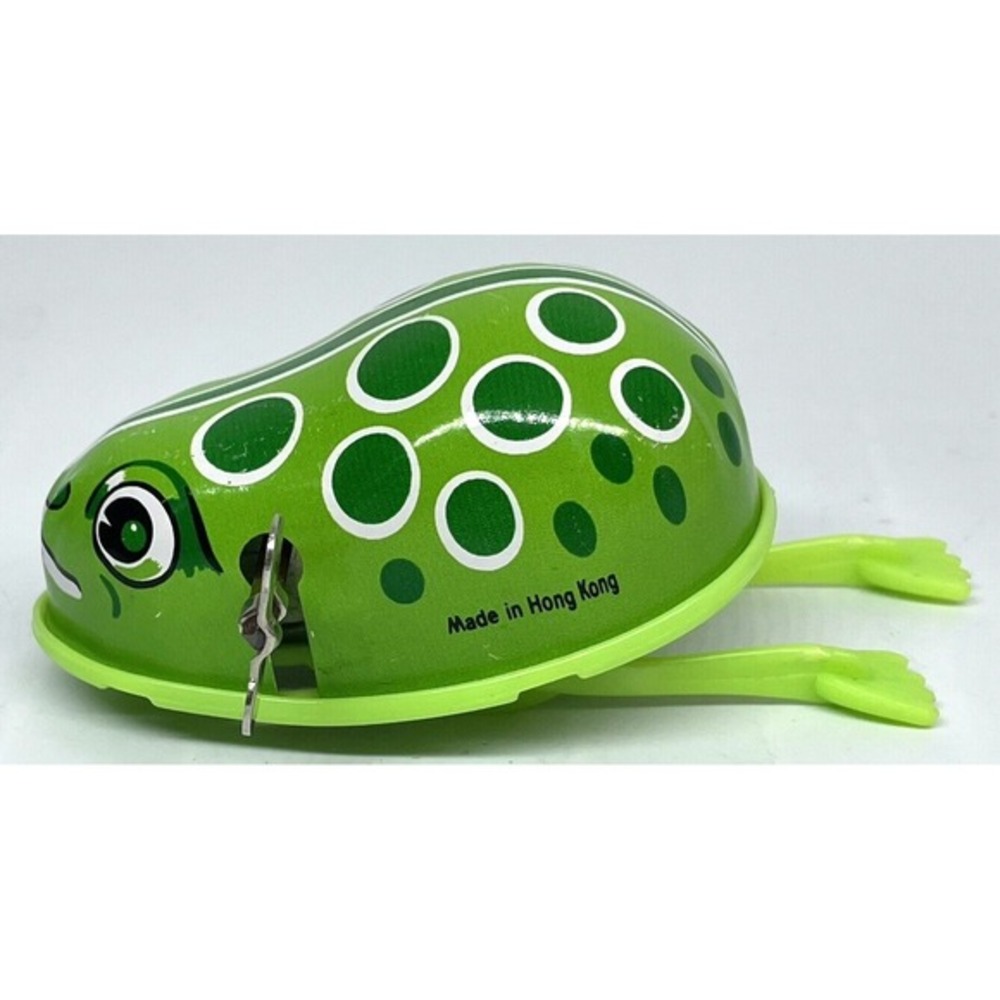Vintage‎ Tin Wind Up Frog Toy Works